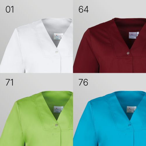 Kasack mit Druckknöpfen 50% Baumwolle 50% Polyester