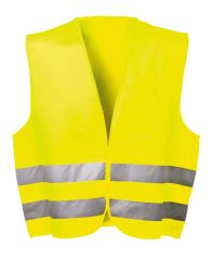 Polyester Warnschutzweste gelb